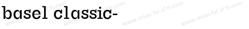 basel classic字体转换